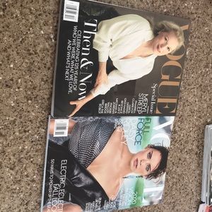 Two vogue magazines